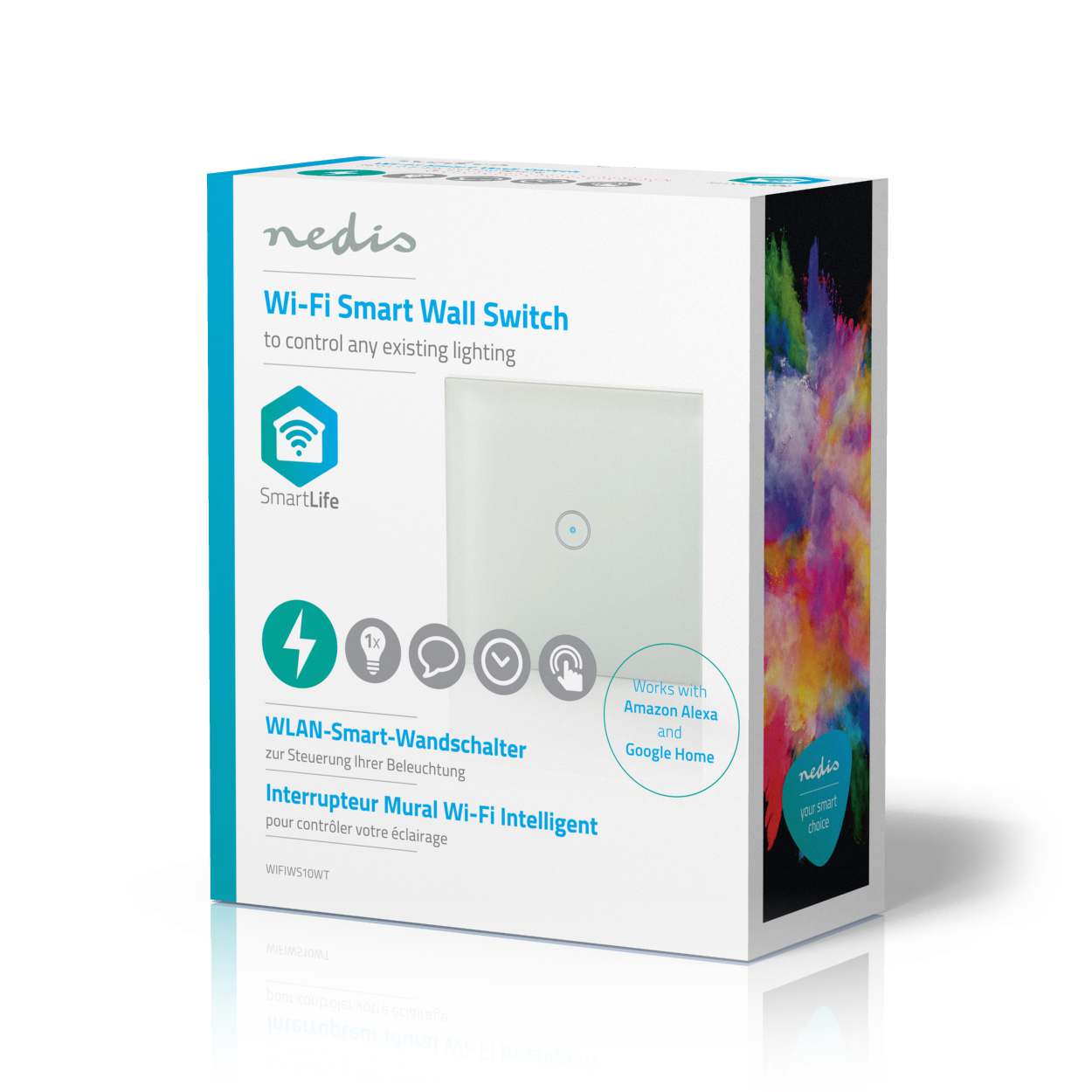 Nedis WiFi Smart Light Switch | Single