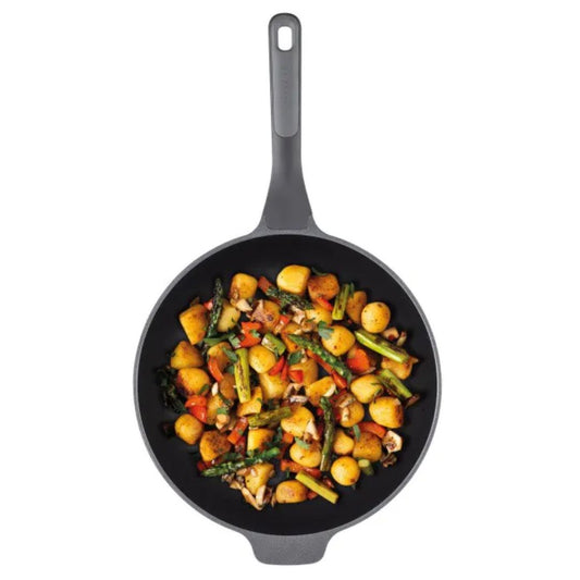 BergHOFF Leo Line Recycled Wok Pan Stone Non-Stick - 30cm