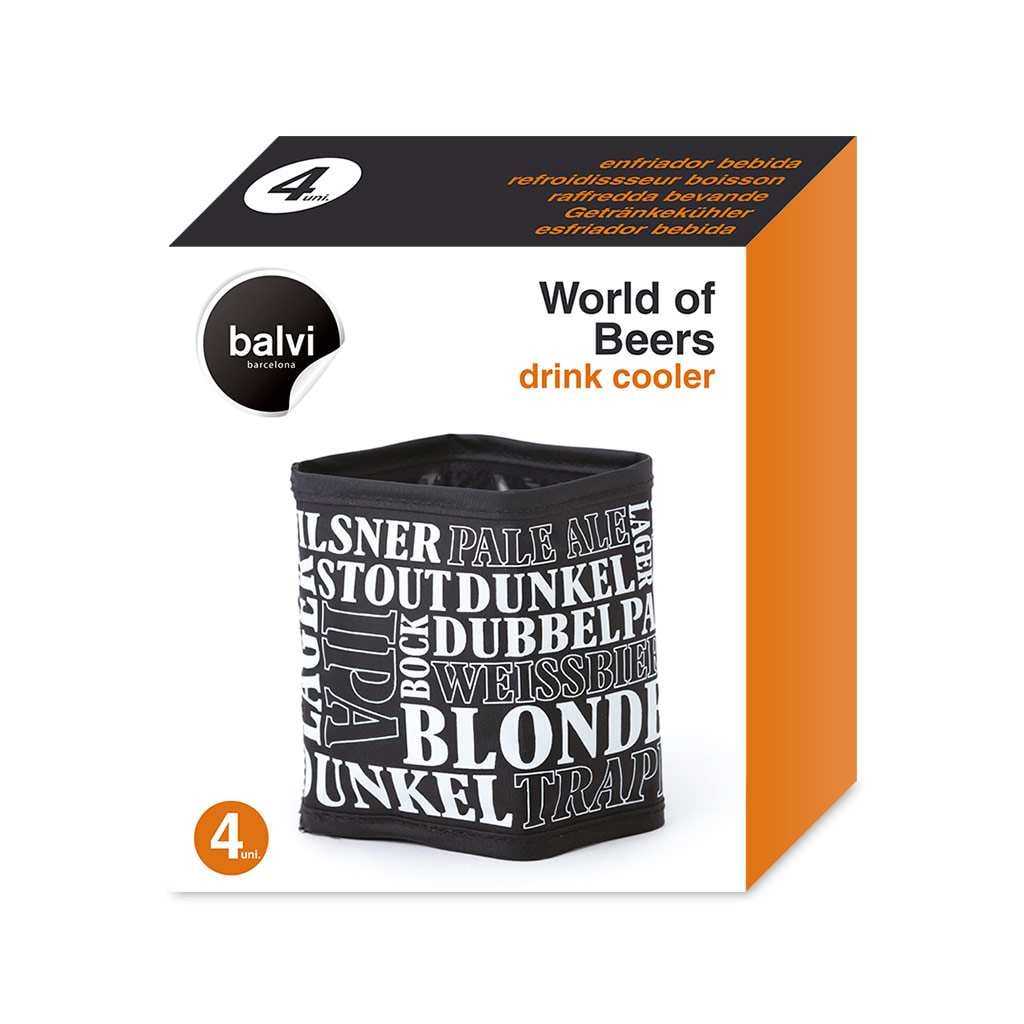 Balvi Drink Cooler World of Beers - set 4pcs.