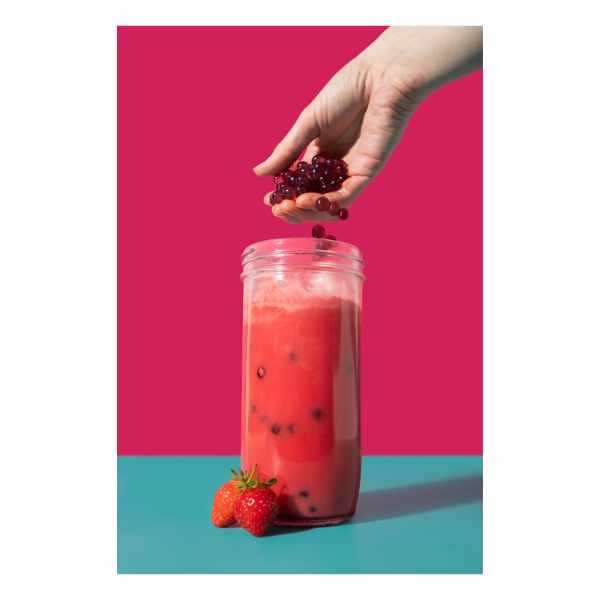 La Cafetière Bubble Tea Glass Tumbler | 650 ml | Steel Straw