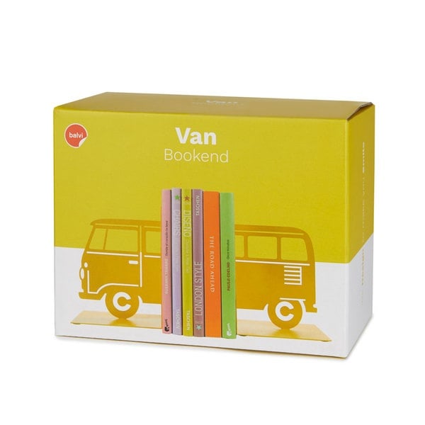 Balvi Bookend Vintage Van - Yellow