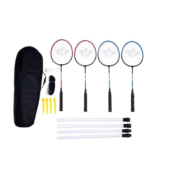 Angel Sports Badminton Set - 4 Rackets, Shuttles & Net