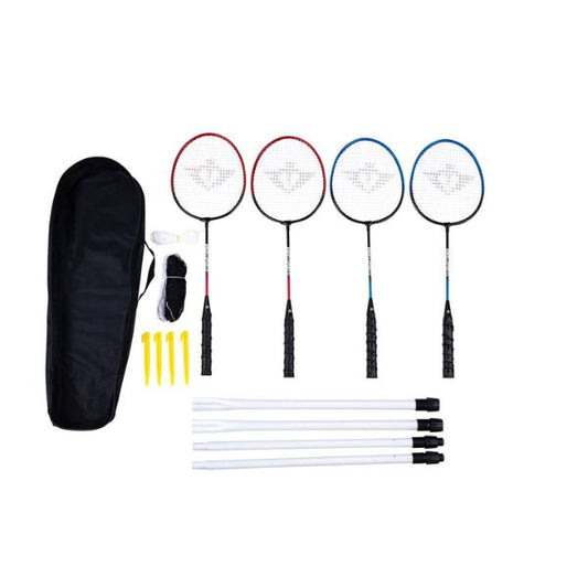 Angel Sports Badminton Set - 4 Rackets, Shuttles & Net