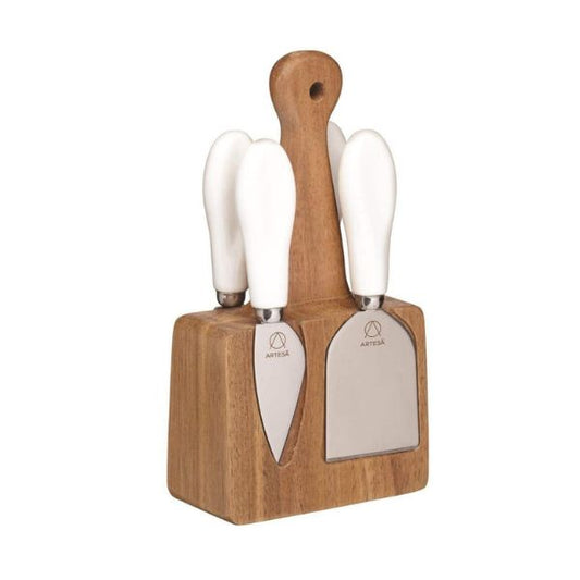 Artesà Appetiser Cheese Knife Set with Block