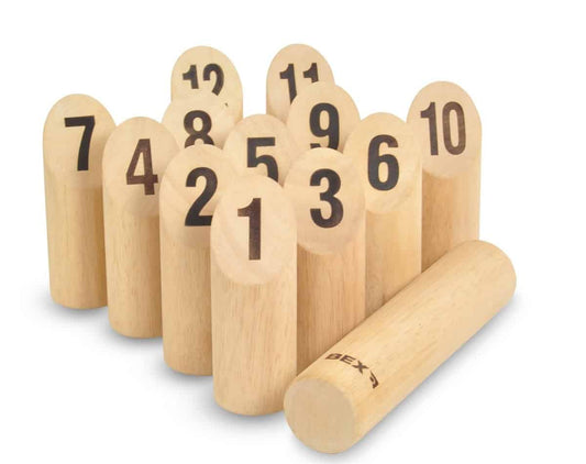 Bex Number Kubb Original Rubber Wood