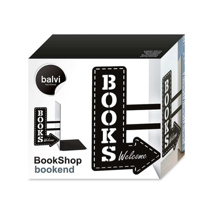 Balvi Bookend BookShop - Black