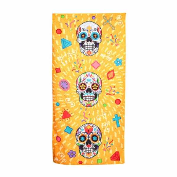 Puckator Microfibre Beach Towel | Day of the Dead Design