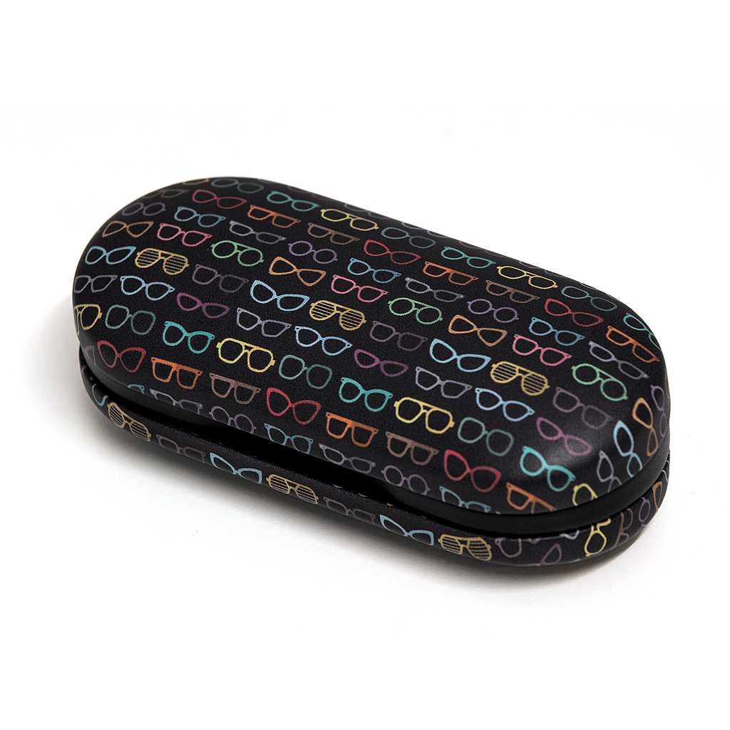 Balvi Twin Eyeglasses & Contact Lens Case - Black