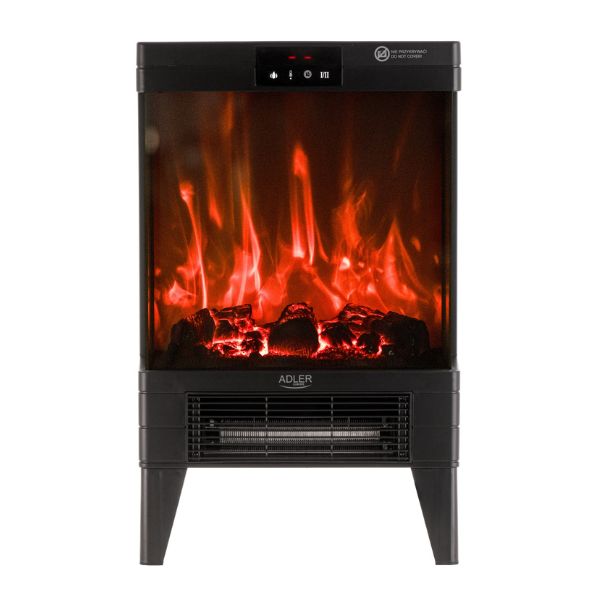 Adler Electric Fireplace | Remote Control | 2 Heating Levels | 2000W