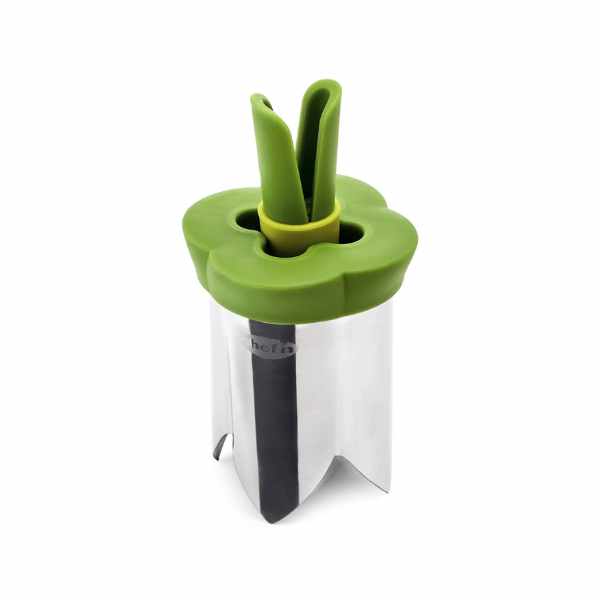 Chef'n QuickCore Plus Pepper Corer Tool Set | Bell Pepper & Jalapeno | Stalinless Steel