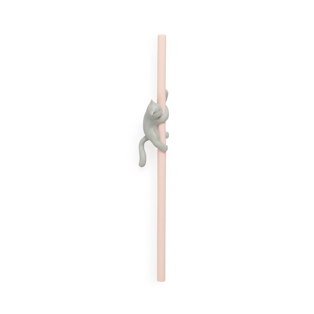 Balvi Reusable Straw Set Climber Cat