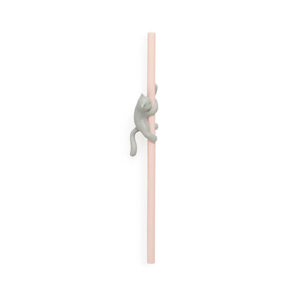 Balvi Reusable Straw Set Climber Cat