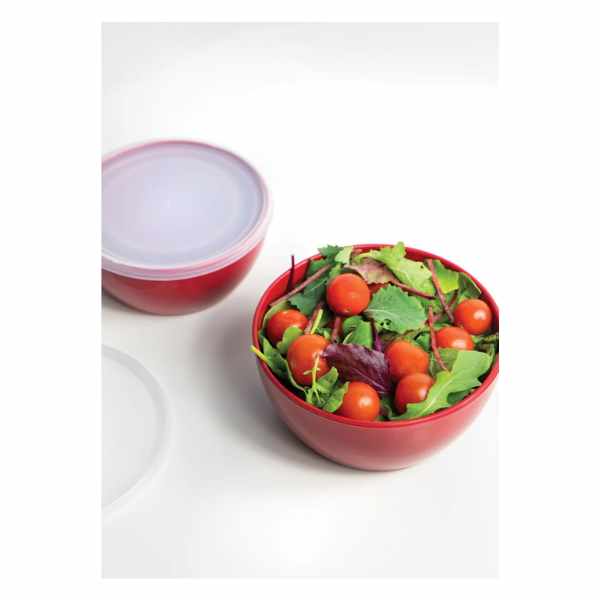 KitchenAid Meal Prep Bowls Set | Lids | 4pcs | Empire Red