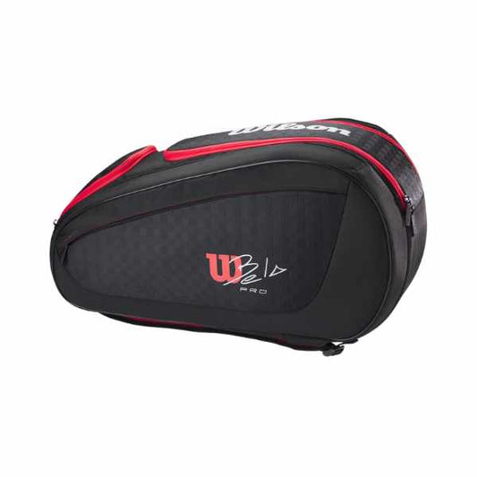 Wilson Bela Super Tour padel bag - Black / Red | Thermoguard lining