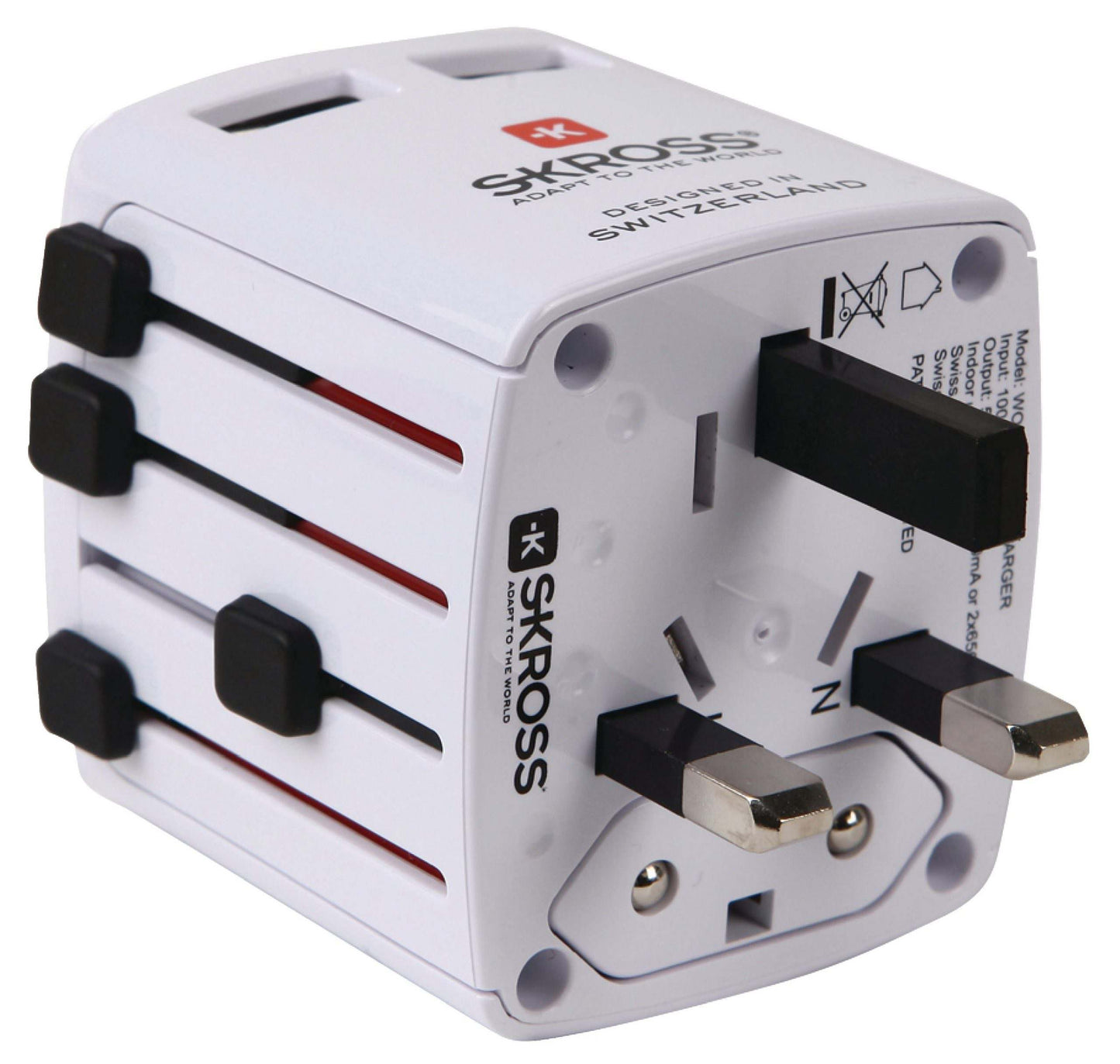 Skross Travel Adapter World USB Unearthed