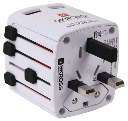 Skross Travel Adapter World USB Unearthed