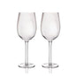 BarCraft Ridged Wine Glasses Set - 2pcs