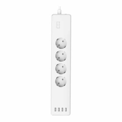 Hama WLAN Socket Power Strip, 4-way & USB Sockets