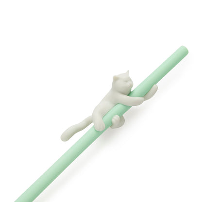 Balvi Reusable Straw Set Climber Cat