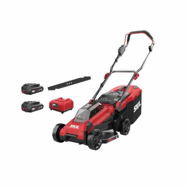 SKIL RED Cordless Lawnmower GM1E0130BA | 20V | 34 cm
