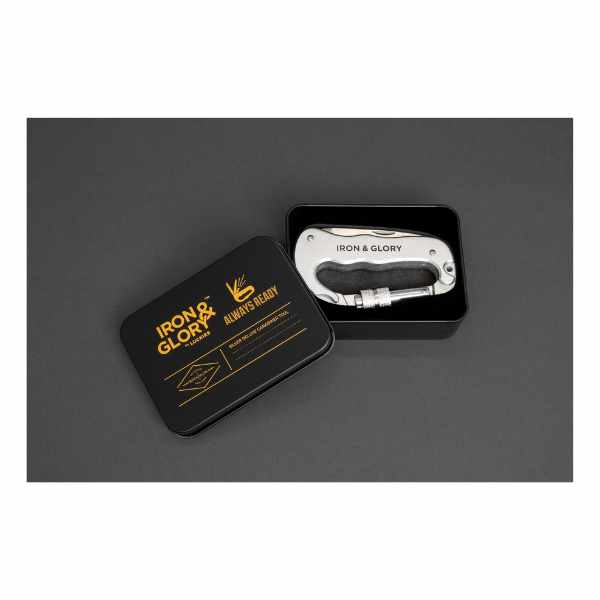 Iron & Glory Always Ready Deluxe Carabiner Tool