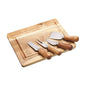 Artesà Acacia Wood Cheese Board & Knife Set - 5pcs.