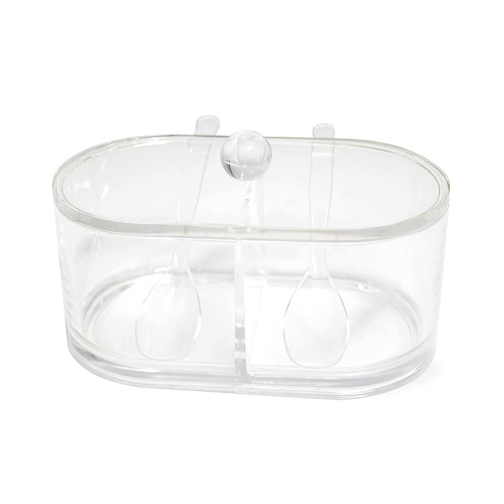 Balvi Basics Double Sugar Bowl - Acrylic