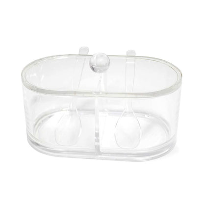 Balvi Basics Double Sugar Bowl - Acrylic