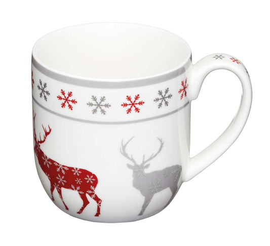 KitchenCraft "We Love Christmas" Tree Mug & Coaster Set