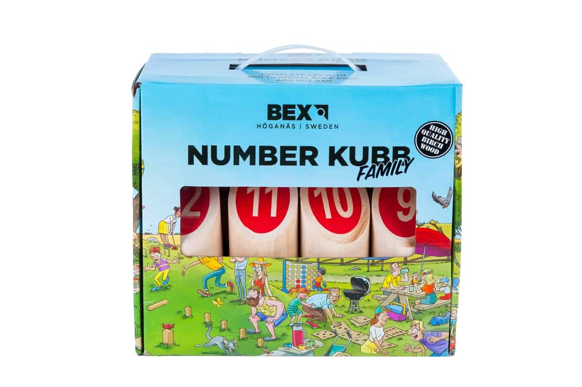 Bex Number Kubb Family Birch Wood Basic