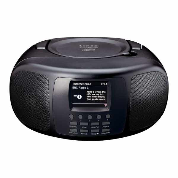 Lenco SCD-6000BK Internet Radio | DAB+/FM | Bluetooth | CD Player