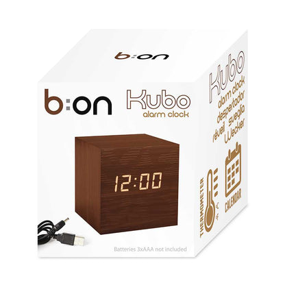 Balvi Alarm Clock Kubo - with Thermometer