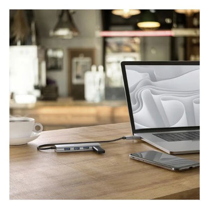 Hama USB Hub | 4 Ports | USB 3.2 Gen 1 | 5 Gbit/s | USB-C Adapter & Power Supply