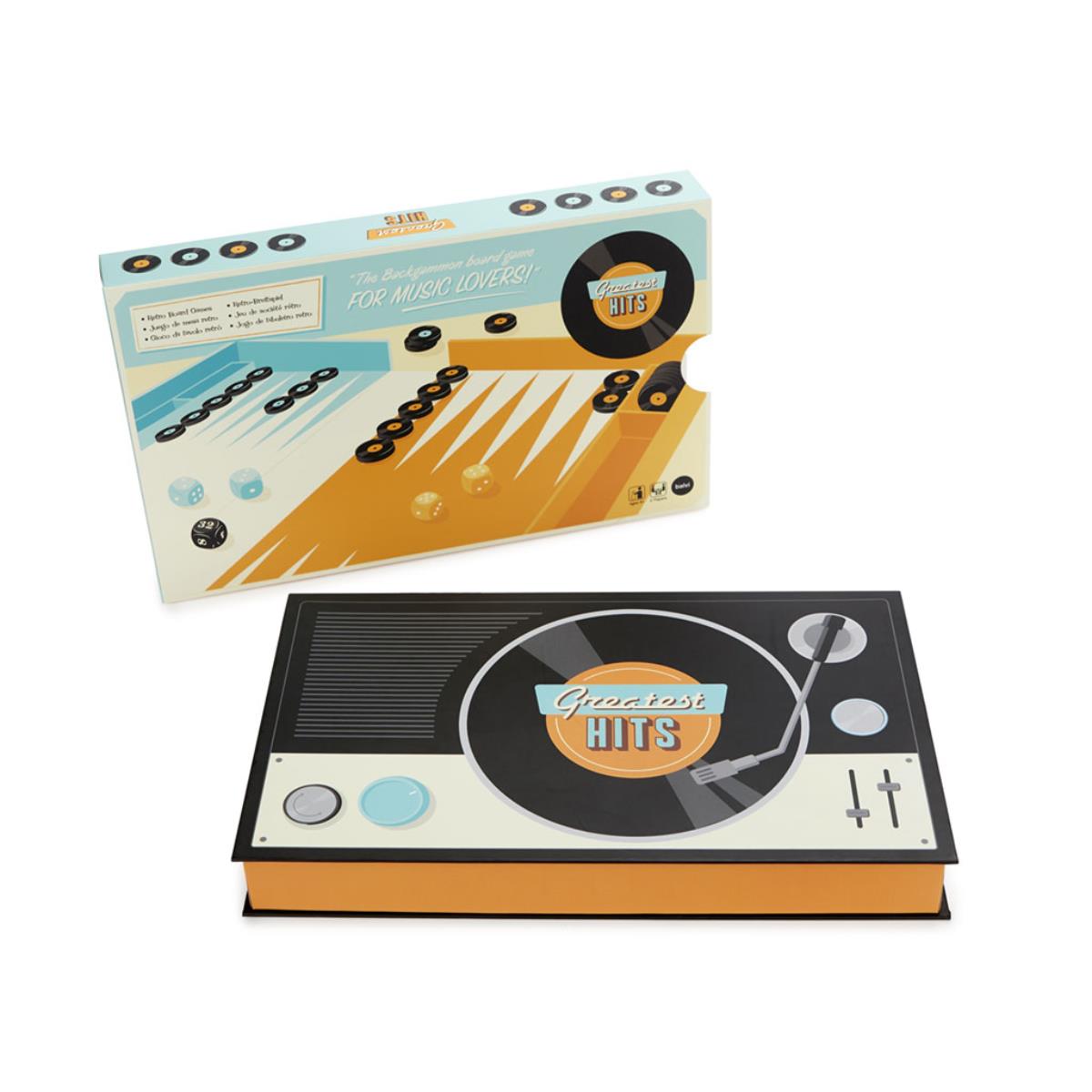 Balvi Backgammon Wooden Board Game Greatest Hits