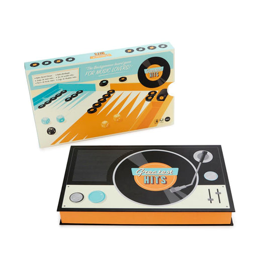 Balvi Backgammon Wooden Board Game Greatest Hits