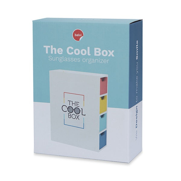 Balvi Sunglasses Organizer The Cool Box - White