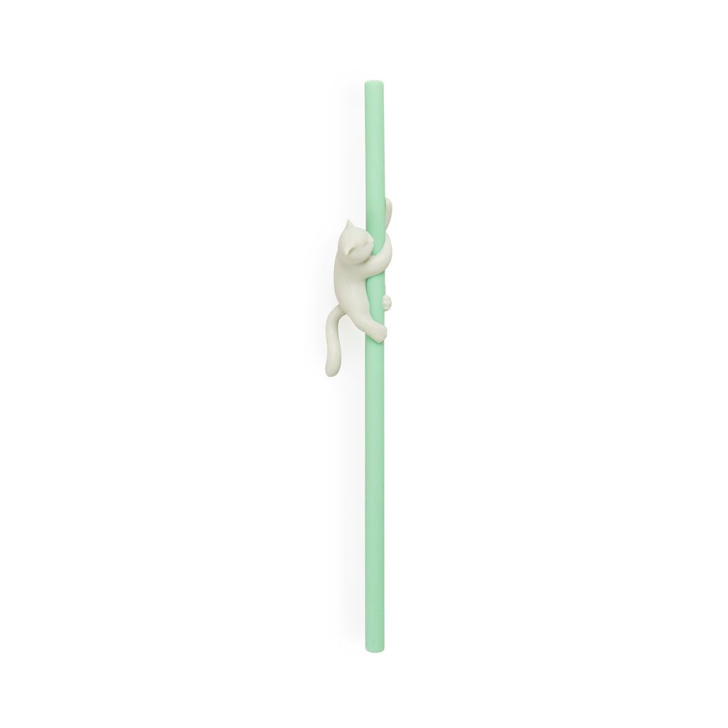 Balvi Reusable Straw Set Climber Cat