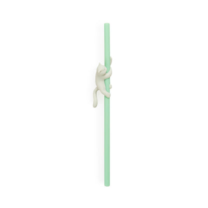 Balvi Reusable Straw Set Climber Cat