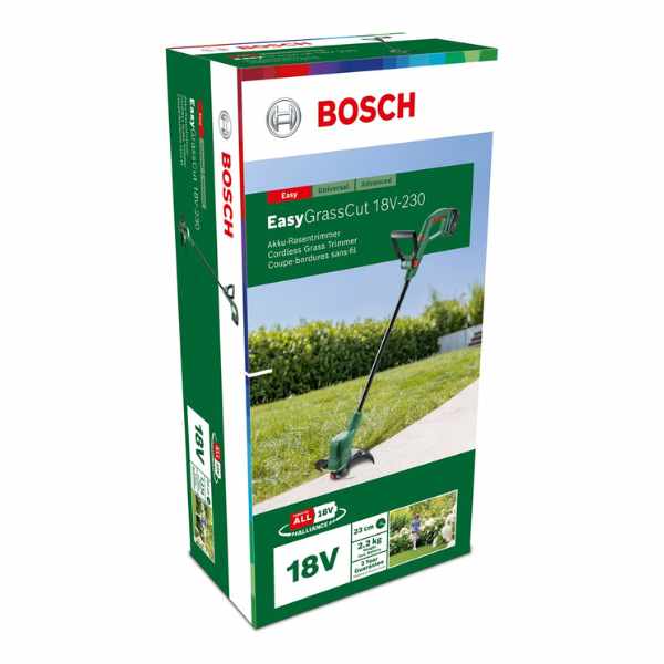 Bosch EasyTrimmer Cordless Grass Trimmer | 18V | 230 mm