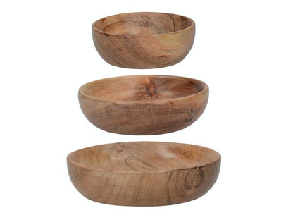 Artesà Acacia Wood Serving Bowls - Set 3pcs.