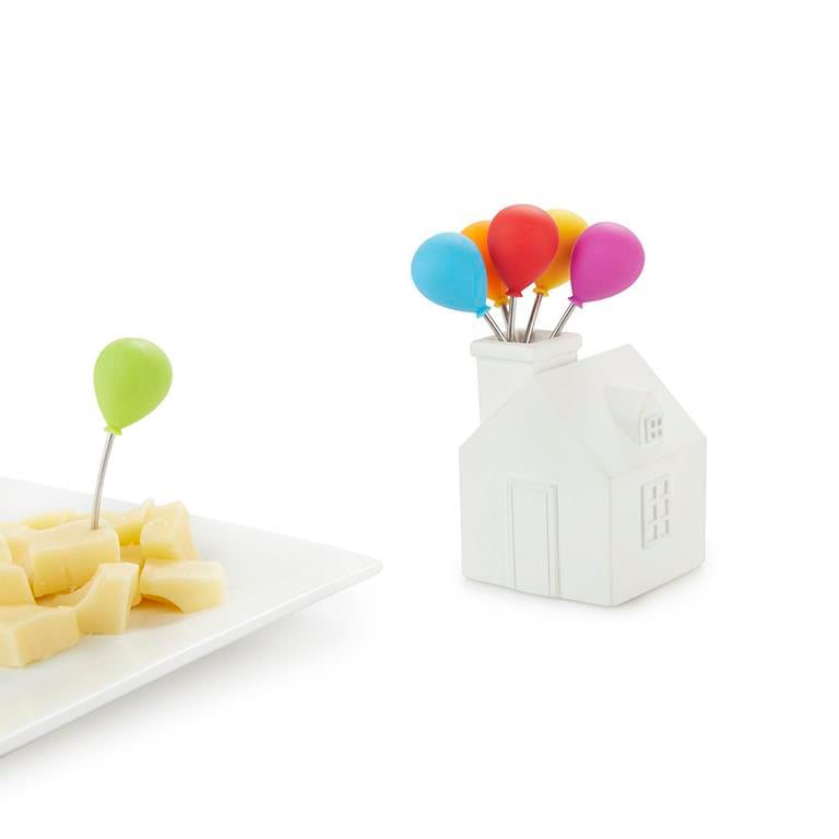 Balvi Snack Forks House Balloons - Set 6pcs.