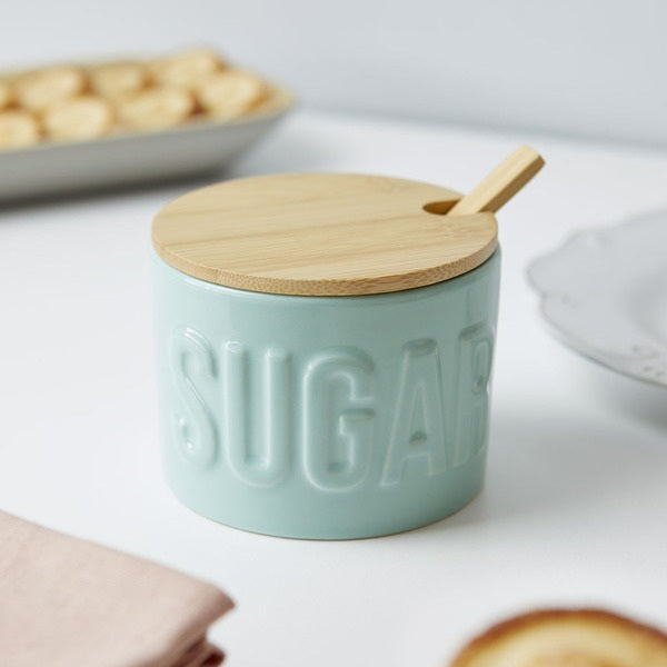 Balvi Sugar Bowl Sugar Ceramic/Bamboo