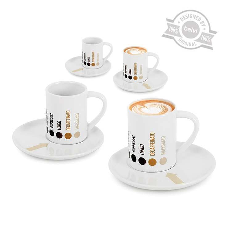Balvi Espresso cup Barista Set 4pcs. (ceramic)