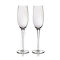 BarCraft Ridged Champagne Flutes Set - 2pcs