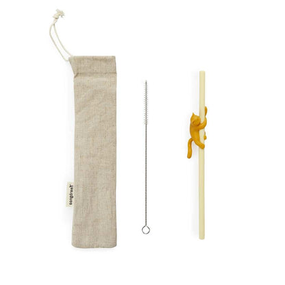 Balvi Reusable Straw Set Climber Cat