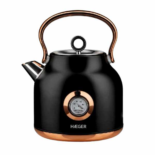 Haeger EK-22B.024A Art Deco Kettle | 1.7 L | 2200 W | Thermometer