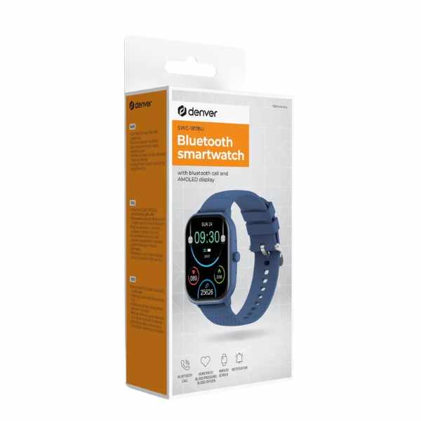 Denver SWC-187 Smartwatch with Call function | Square | Touch Display