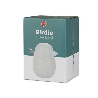 Balvi Sugar Bowl Birdie Porcelain - with Spoon