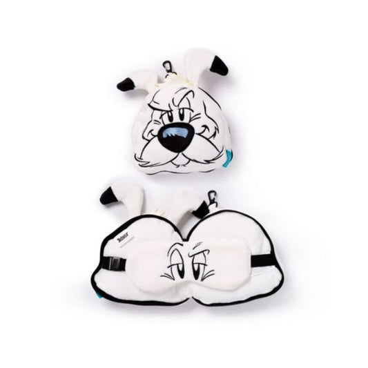 Asterix Idefix Shaped Plush Travel Pillow & Eye Mask