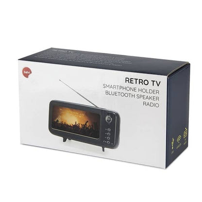 Balvi Smartphone Holder & Bluetooth Speaker Retro TV